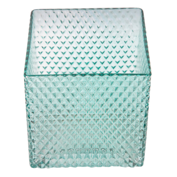 Domus: Glass Vase: (12x12)cm, Teal