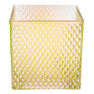 Domus: Glass Vase: (12x12)cm, Yellow
