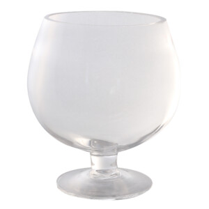 Domus: Clear Wine Cup Glass Vase: 16cm
