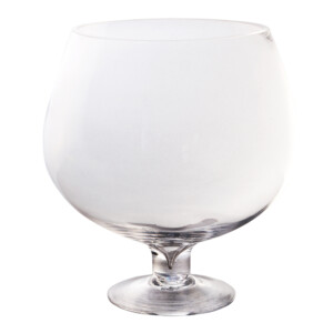 Domus: Clear Glass Vase: 20.2cm