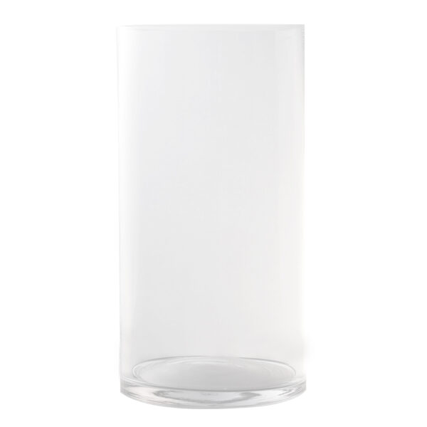 Domus: Clear Cylinder Glass Vase: 35cm