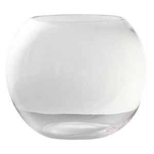 Domus: Clear Glass Vase: 21.5cm