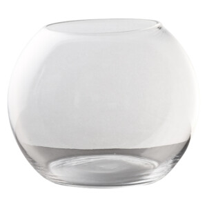 Domus: Clear Glass Vase: 15cm