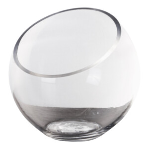 Domus: Clear Glass Vase: (17x10)cm