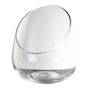 Domus: Clear Glass Vase: (17x7.5)cm