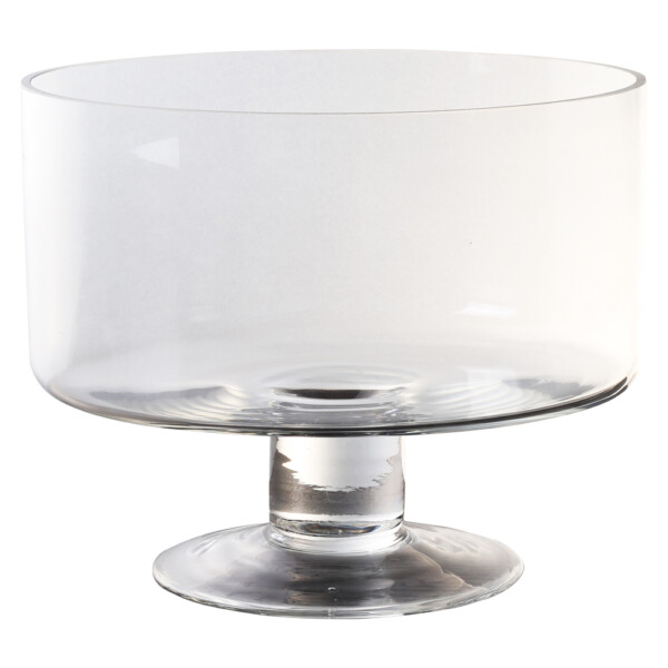 Domus: Clear Glass Vase: 20cm