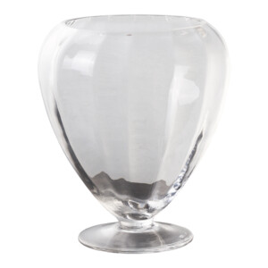 Domus: Clear Glass Vase: 21cm