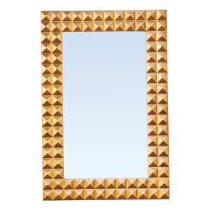 Decorative Wall Mirror With Frame, (92x61x3.3)cm Gold