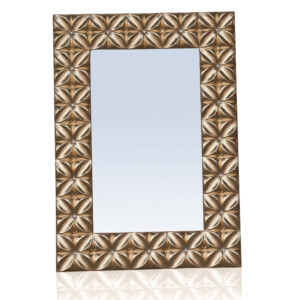 Decorative Wall Mirror With Frame (106x76x4.5)cm, Gold