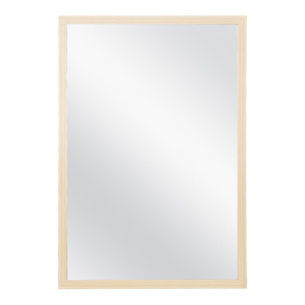 Domus: Wall Mirror With Frame: (60x90)cm, Light Brown