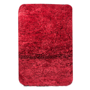 Microfiber Bath Mat: (50x80)cm, Red