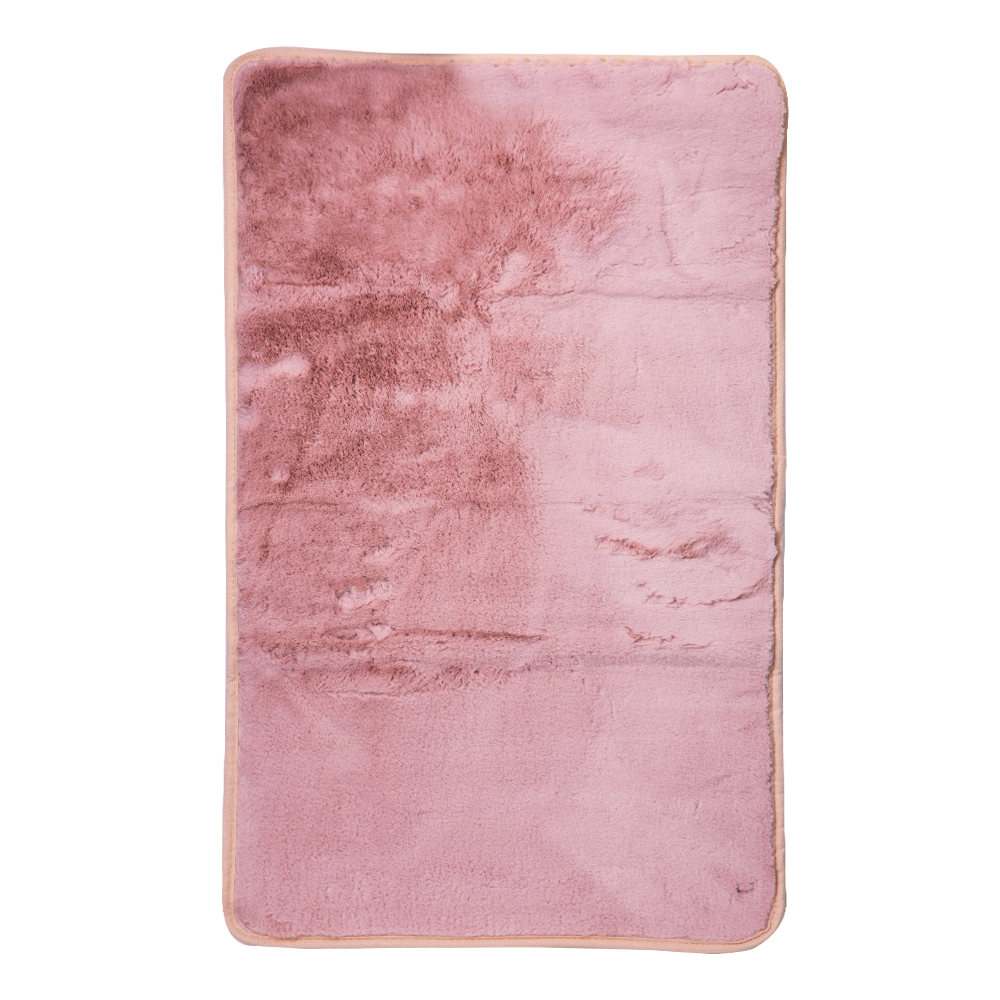 Faux Fur Bath Mat; (50x80)cm, Pink