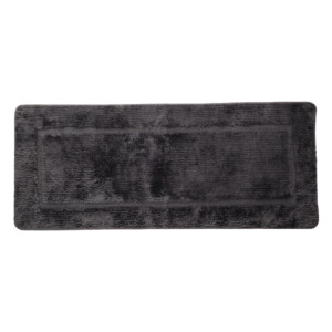 Penny Long Polyester Bath Mat; (50x120)cm, Dark Grey