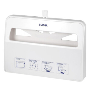 Toilet Seat Cover Paper Holder: White