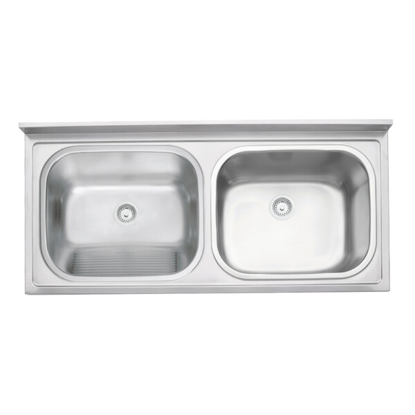 Stainless Steel Laundry Sink +1Bowl (120x55)cm+ Waste
