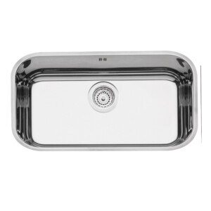 Stainless Steel Rectangle Under Counter Wash Basin with Single Bowl and Waste