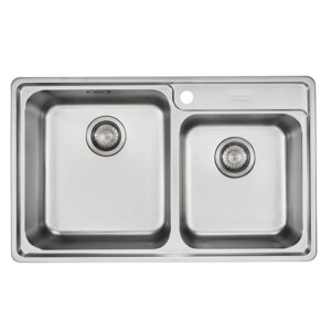 Bell BCX 620-38-32 SS Inset Double Bowl Kitchen Sink + Waste Set