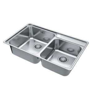 Bell BCX 620-38-32 SS Inset Double Bowl Kitchen Sink + Waste Set