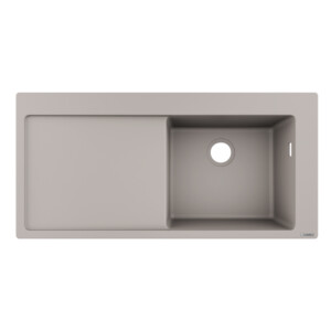 Hansgrohe: Built-In Sink 450 With Drainer, SB/SD; Concrete Grey