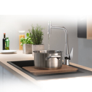 Hansgrohe: Built-In Sink, Double Bowl, (37x37)cm; Stone Grey