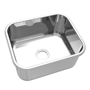 Mekal: S/Steel Inset Rectangle Kitchen Sink: Single Bowl, 50