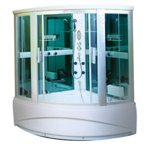 Steam & Shower Unit, French Green Glass