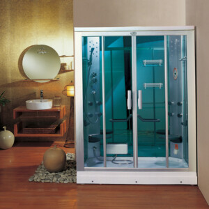Steam Shower Cubicle With Radio, Fan, Seat, Foot Massage