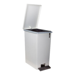 Saan Step Bin; 20Lts, White/Dark Grey