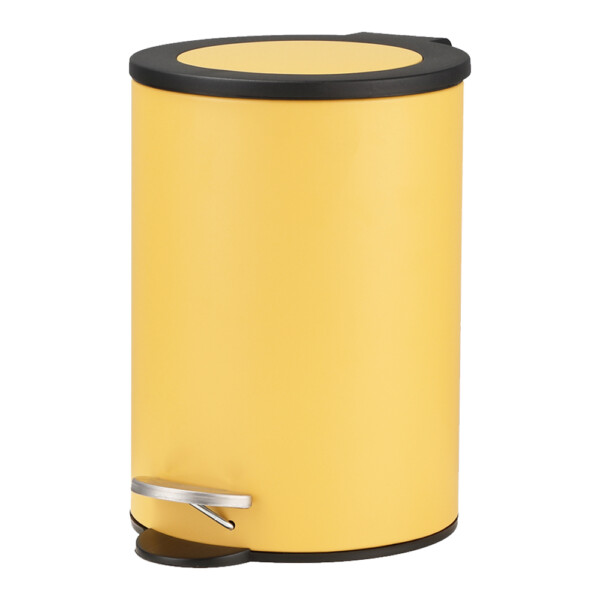 Fiona Step Bin, 3Lts; (16.8x16.8x24.5)cm, Yellow/Black