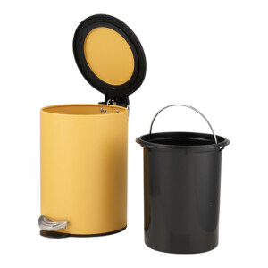 Fiona Step Bin, 3Lts; (16.8x16.8x24.5)cm, Yellow/Black