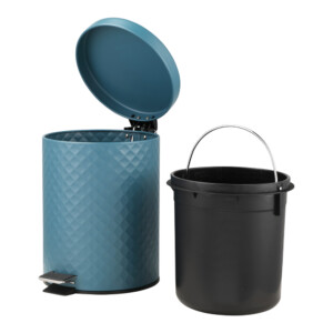 Fiona Step Bin, 5Lts; (20.5x20.5x28)cm, Blue