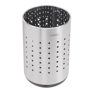 Stainless Steel Dots Paper Bin with a Mirror Polish finish 10L