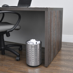 Stainless Steel Dots Paper Bin with a Mirror Polish finish 10L