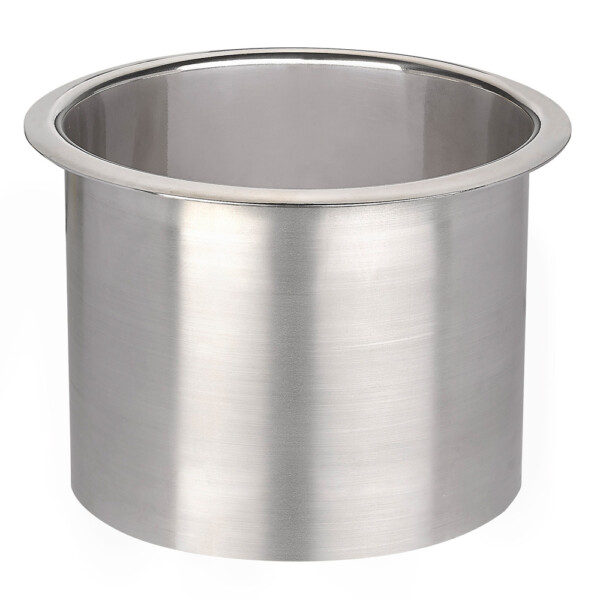 Stainless Steel Counter Top Receptacle Waste Bin: Bright