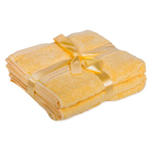 Royale: Plain Hand Towel Set- 2pcs: (41x66)cm, Gold