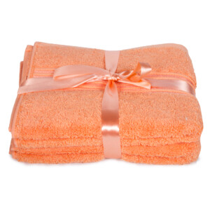 Royale: Plain Hand Towel Set- 2pcs: (41x66)cm, Melon