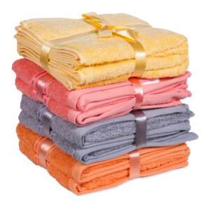 Royale: Plain Hand Towel Set- 2pcs: (41x66)cm, Melon