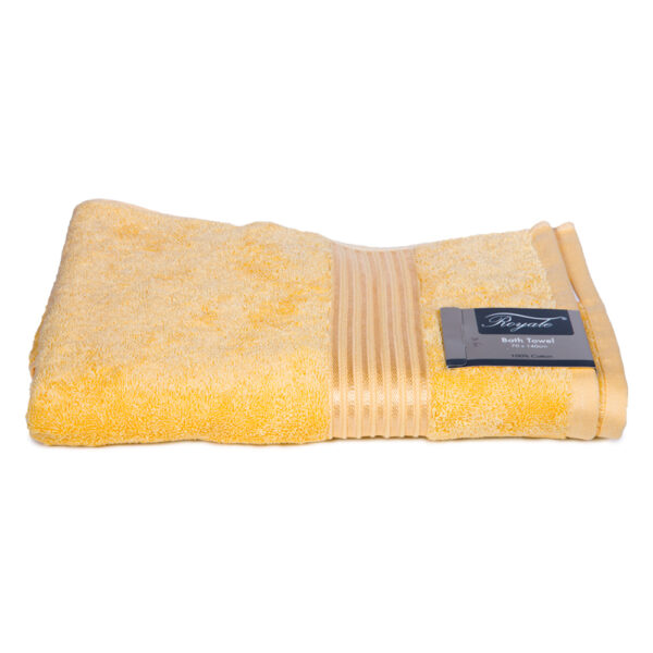 Royale : Plain Bath Towel : (70x140)cm, Gold