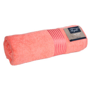 Royale : Plain Bath Towel : (70x140)cm, Peach