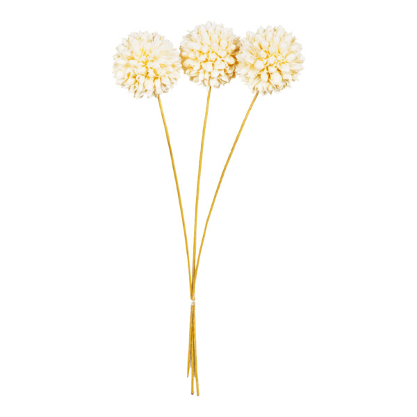 Winston: Decoration: Hand Made Flower, 3pcs, White