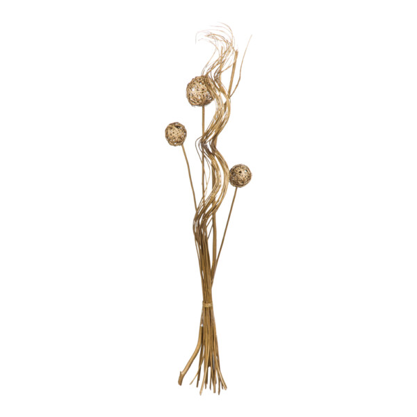 Winston: Decoration: Dried Flower Bouquet, 40 Inches, Platinum
