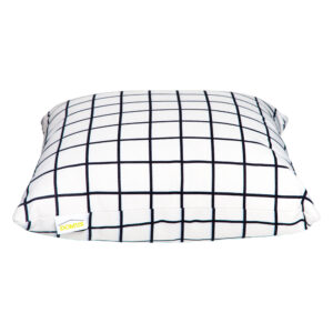 Domus: Grid Patterned Outdoor Pillow; (45x45)cm