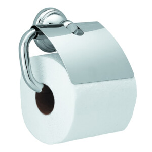 Axor Carlton: Toilet Roll Holder + Cover: Chrome Plated