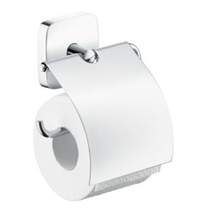 PuraVida: Toilet Roll Holder+Cover: Chrome Plated