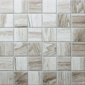 CKO937B: Porcelain Mosaic Tile: (30.6x30.6)cm, Matt Brown