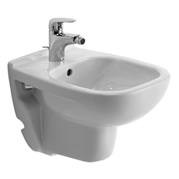 D-Code: Bidet, Wall Hung: Compact 48cm, White