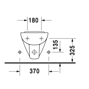 D-Code: Bidet, Wall Hung: Compact 48cm, White