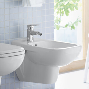 D-Code: Bidet, Wall Hung: Compact 48cm, White