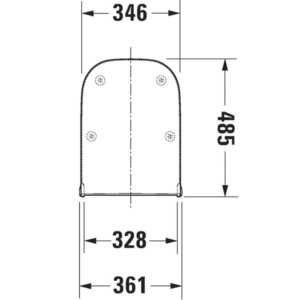 D-Code: Soft Close Elongated Seat Cover + Hinges White