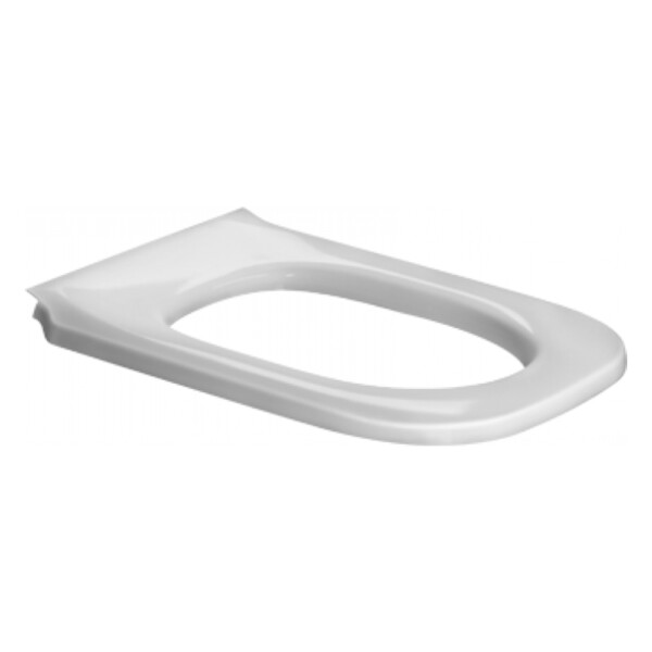 D-Code: Elongated Seat Ring + Hinges White